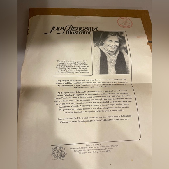 1981 Jody Bergsma limited Edition dream keepers - Picture 7 of 8